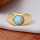 Ethiopian Welo Opal Solitaire Ring in Yellow Gold Overlay Sterling Silver 1.20 Ct.