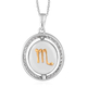 Natural Cambodian Zircon Zodiac-Scorpio Pendant with Chain (Size 20) in Yellow Gold and Platinum Overlay Sterling Silver, Silver wt. 7.00 Gms