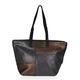 Marcia Metallic Tote Bag with Handle Drop (Size 35x30x18 Cm) - Taupe