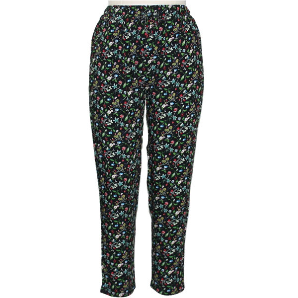 Pure and Natural Viscose Floral Printed Trousers - Multicolour ...