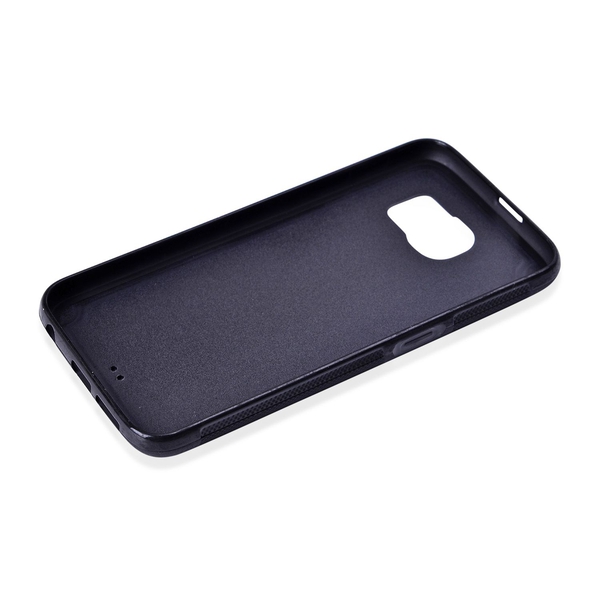 Antigravity Samsung Phone Cover Black and Toughened Membrane (Size 14.5x7 Cm)