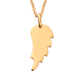 14K Gold Overlay Sterling Silver Pendant With Chain (Size 20)