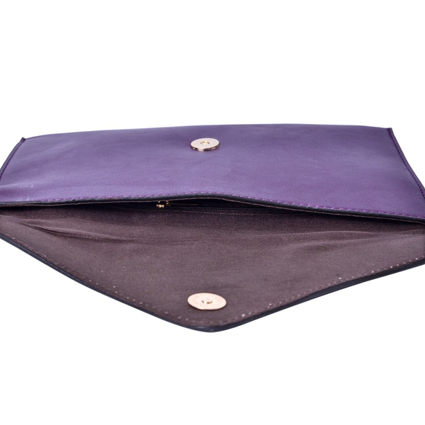 New Season YUAN COLLECTION Deep Purple Envelope Clutch- Travel Pouch (Size 25.5x17 Cm)