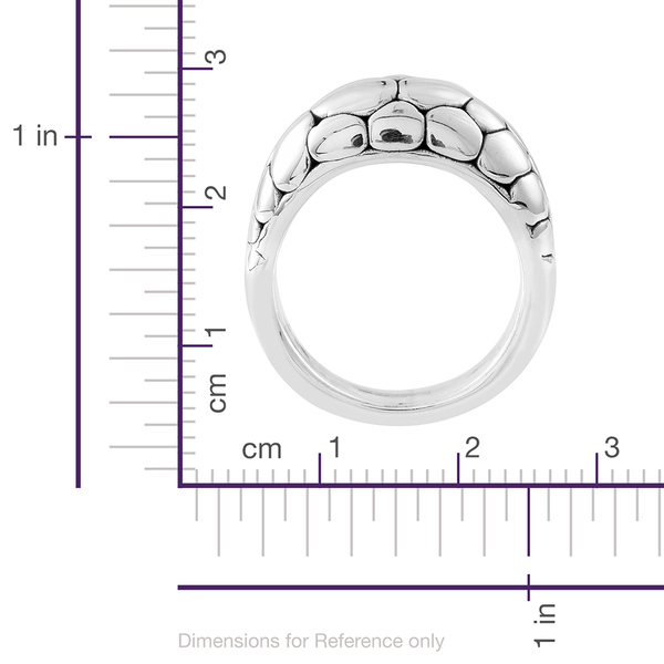 Designer Inspired Sterling Silver Pebble Ring, Silver wt. 4.58 Gms.