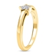 Diamond Star Stackable Ring in 14K Gold Overlay Sterling Silver