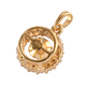 Lustro Stella Pendant in 14K Gold Overlay Sterling Silver Pendant Made with Finest CZ 2.34 Ct.
