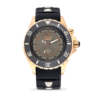KYBOE Power Collection LED Watch 40MM - Rotating Bezel - 100M Water Resistance - Rose Gold Night