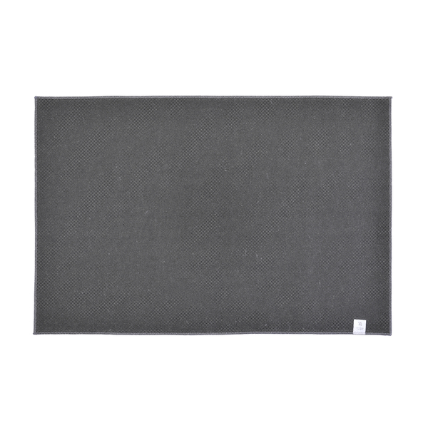 Triangle Pattern Velvet Carpet (Size 160x120 Cm)- Light Grey & Teal