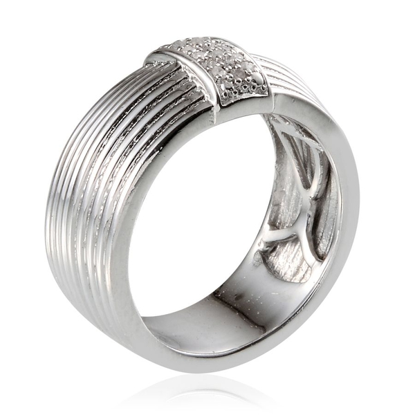 Diamond (Rnd) Band Ring in Platinum Bond 0.100 Ct.