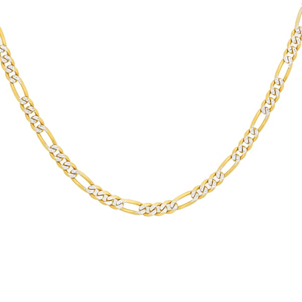 Hatton Garden Close Out 9K Yellow Gold Figaro Necklace (Size 18) with Lobster Clasp, Gold Wt. 6.00 Gms