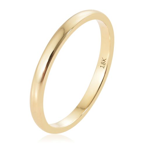 ILIANA 2mm Plain Wedding Band Ring in 18K Gold 1.97 grams ... (500 x 500 Pixel)