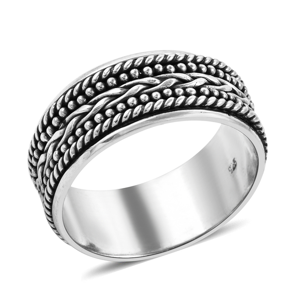 Royal Bali Collection Sterling Silver Stackable Ring, Silver wt 5.11 Gms.