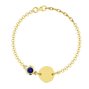 Tanzanite Bracelet (Size 5 with 1 inch Extender) in 14K Gold Overlay Sterling Silver 0.59 Ct.