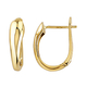 9K Yellow Gold Hoop Earrings Gold Wt 1.94 Gms