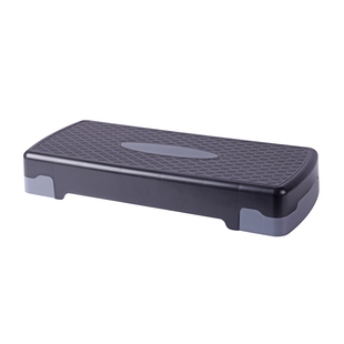 Aerobic Exercise Step Platform (with 2 Levels) - Grey and Black (Size 68x28x15cm)