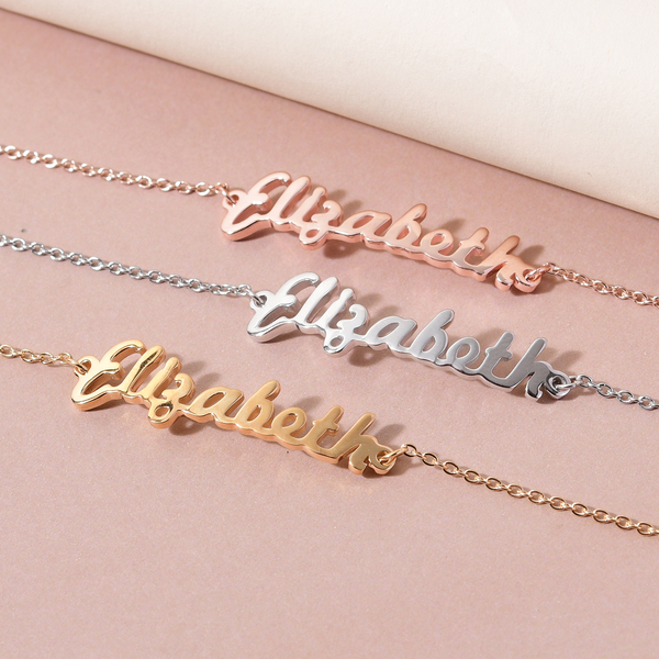 Personalised Name Bracelet in Brass,Font- Freehand521 BT, Size- 6.5+1"