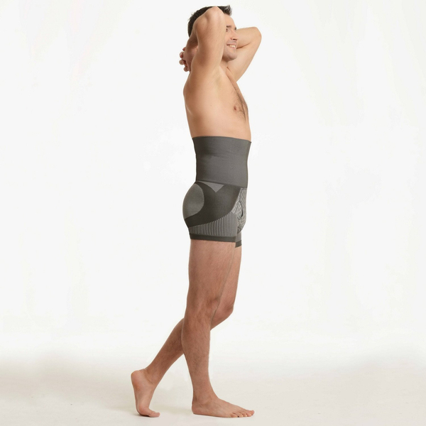 SANKOM Patent Body Back-Brace Men Bamboo Fibre Shorts (Size XL-XXL) Grey Colour