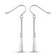 LucyQ Drip Collection - Hook Earrings in Rhodium Overlay Sterling Silver