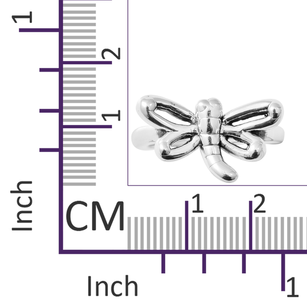 One Time Close Out Deal-Sterling Silver Butterfly Ring.Silver Wt 4.30 Gms