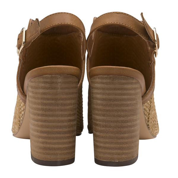 Ravel Clifton Heeled Sandals (Size 4) - Tan