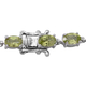 Natural Hebei Peridot Bracelet (Size - 7.25) in Rhodium Overlay Sterling Silver 9.90 Ct, Silver wt 6.50 Gms