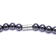 Hematite Beads Horse Charm Necklace (Size 26) with Magnetic Lock 630.00 Ct.