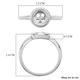 LucyQ Button Collection -  Rhodium Overlay Sterling Silver Ring