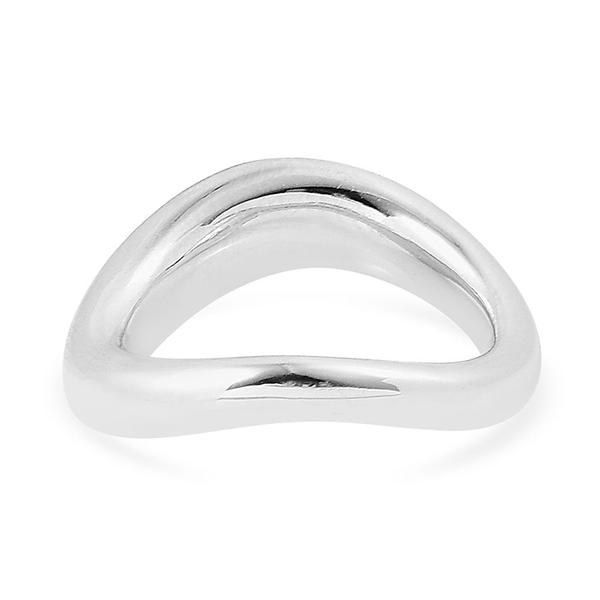 LucyQ Ring in Rhodium Plated Sterling Silver 7.35 Gms.