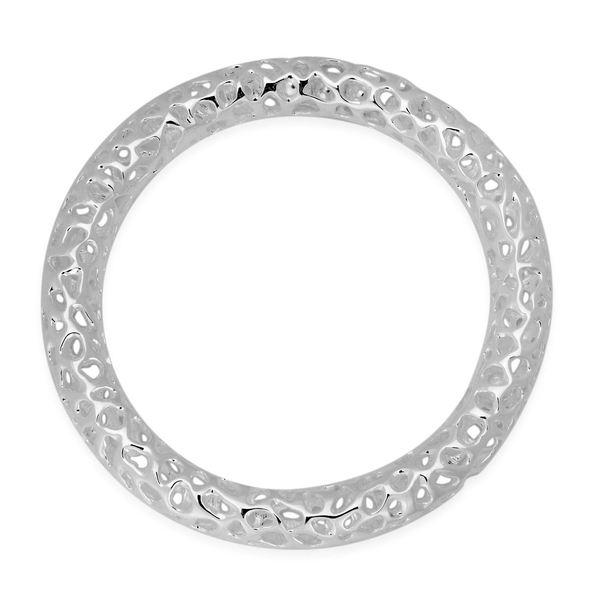 RACHEL GALLEY Sterling Silver Allegro Bangle (Size 8.75 - Extra Large), Silver wt 42.00 Gms.