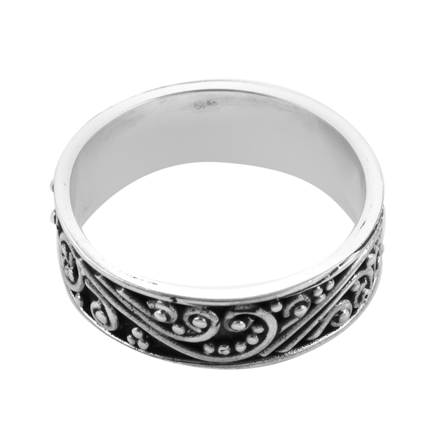 Royal Bali Collection - Sterling Silver Vines Band Ring