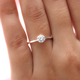 Moissanite Solitaire Collection Ring in Sterling Silver