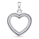RHAPSODY 950 Platinum IGI Certified Diamond (VS / E-F) Heart Pendant 0.50 Ct