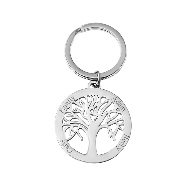 Personalised Engravable Tree of Life Key Chain