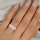 9K Rose Gold Natural Pink Diamond Double Row Half Eternity Ring 1.00 Ct.