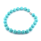 Blue Howlite Beads Necklace (Size - 20) with Senorita Clasp 1077.50 Ct.