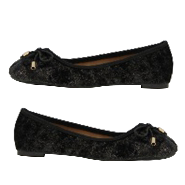 Black Patch Slip-On Shoe (Size 3)