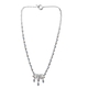 Espirito Santo Aquamarine and Natural Cambodian Zircon Necklace (Size 18) in Platinum Overlay Sterling Silver 5.60 Ct, Silver Wt. 16.90 Gms