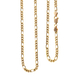 Maestro Collection -9K Yellow Gold Figaro Necklace (Size - 24) With Lobster Clasp, Gold Wt. 5.73 Gms