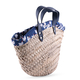 FIORUCCI Large Shopper Tote Bag with Logo (Size 18x11x17 Cm) - Blue and Cream