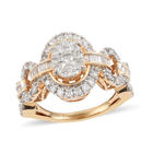 NY Close Out 14K Yellow Gold Diamond (I1-I2/G-H) Ring (Size O) 1.00 Ct, Gold wt. 5.50 Gms