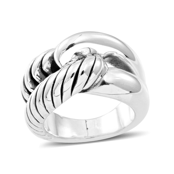 Designer Inspired Sterling Silver Ring, Silver wt 8.00 Gms.