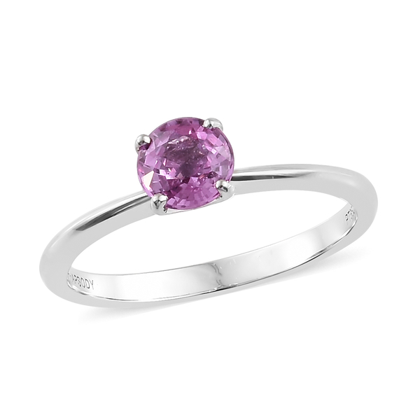RHAPSODY 1 Carat AAAA Pink Sapphire Solitaire Ring in 950 Platinum