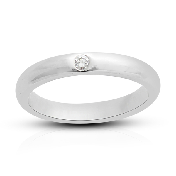 RHAPSODY Diamond Band Ring in 950 Platinum 5.7 Grams IGI Certified VS EF