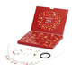 Set of 30 Pcs White, Black Austrian Crystal and Multi Gemstones Advent Calendar Jewellery Box