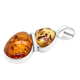 Baltic Amber Pendant in Sterling Silver, Silver Wt. 5.40 Gms
