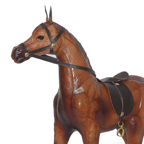 Made in India -  Handmade with Genuine Leather Horse Ornament