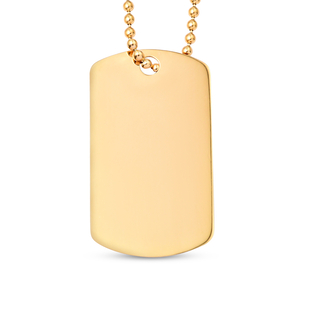 Hatton Garden Close Out 9K Yellow Gold Belcher Necklace with Lobster Clasp (Size 20), Gold wt 3.6 gr
