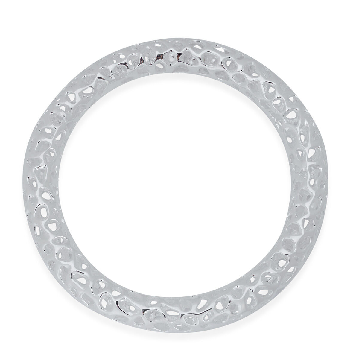RACHEL GALLEY Sterling Silver Allegro Bangle (Size 72mm/ Extra Large), Silver wt 43.99 Gms.