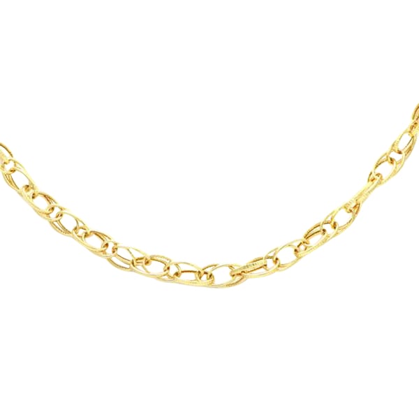 Maestro Collection - Handcrafted - 9K Yellow Gold Prince of Wales Necklace (Size - 20) with Lobster 