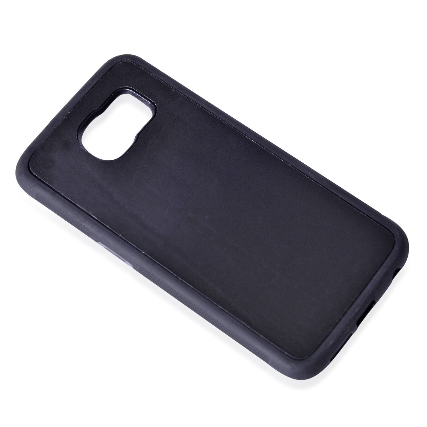 Antigravity Samsung Phone Cover Black and Toughened Membrane (Size 14.5x7 Cm)